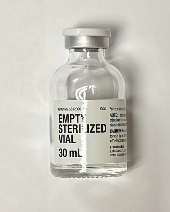 20mm, 5ml & 10ml and 16.5mm, 30ml Sterile, Empty, Clear, Glass Vials, Fresenius Kabi - Image 3
