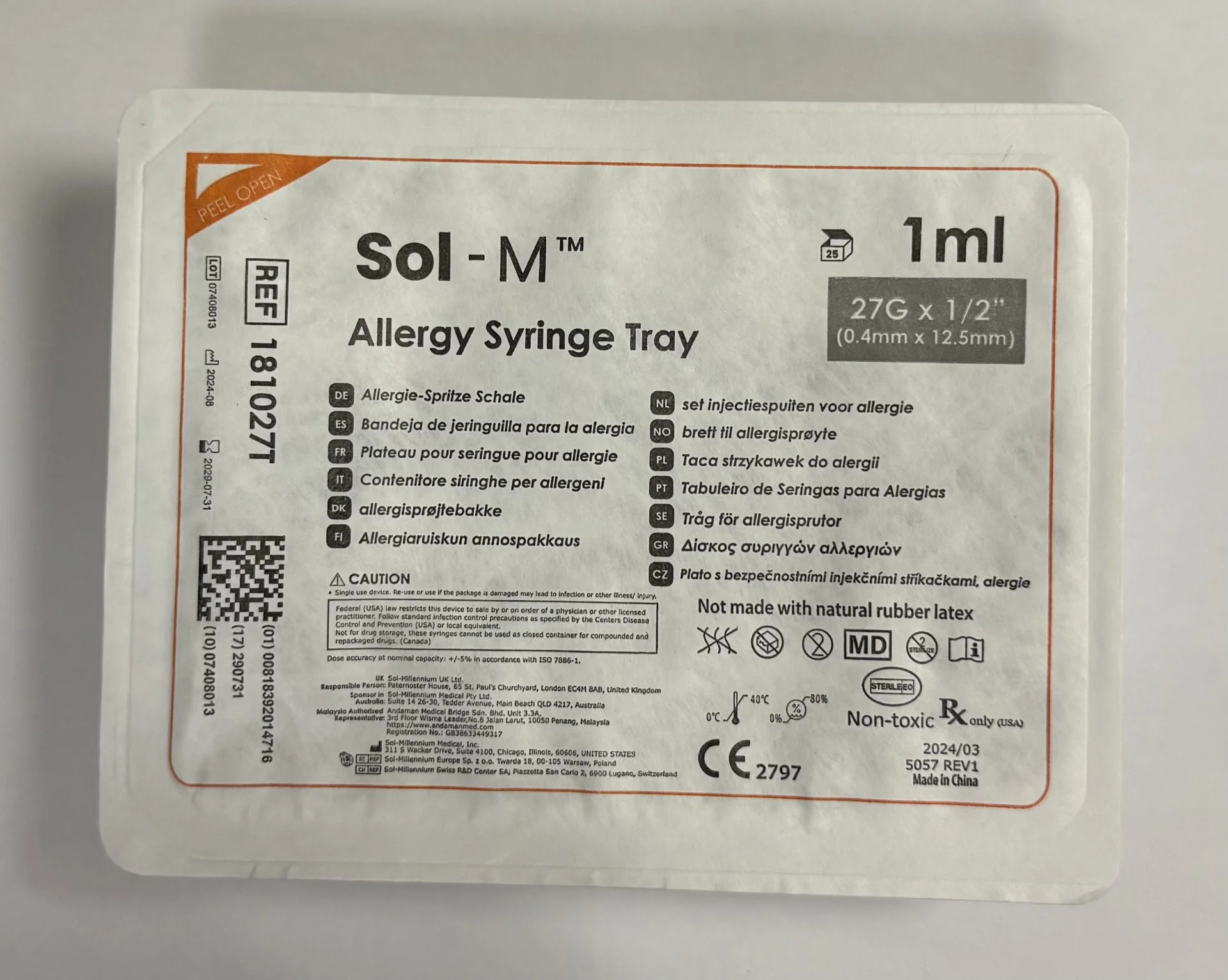 Allergy Trays - Sol Millennium - Image 3