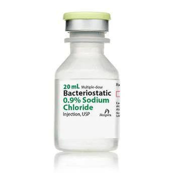 Bacteriostatic Sodium Chloride for Injection, 0.9%, Hospira - Image 3