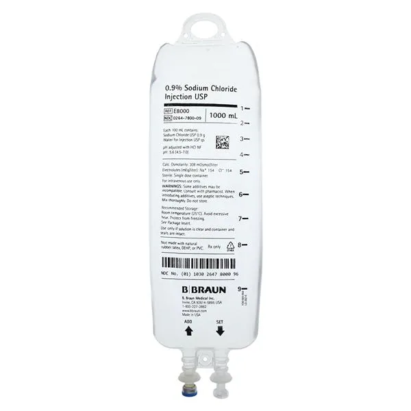Sodium Chloride for Injection syringes, bags and supplies - Image 22