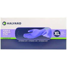 Halyard Purple Nitrile Xtra and Pink Underguard Exam Gloves, Non-Sterile - Image 4