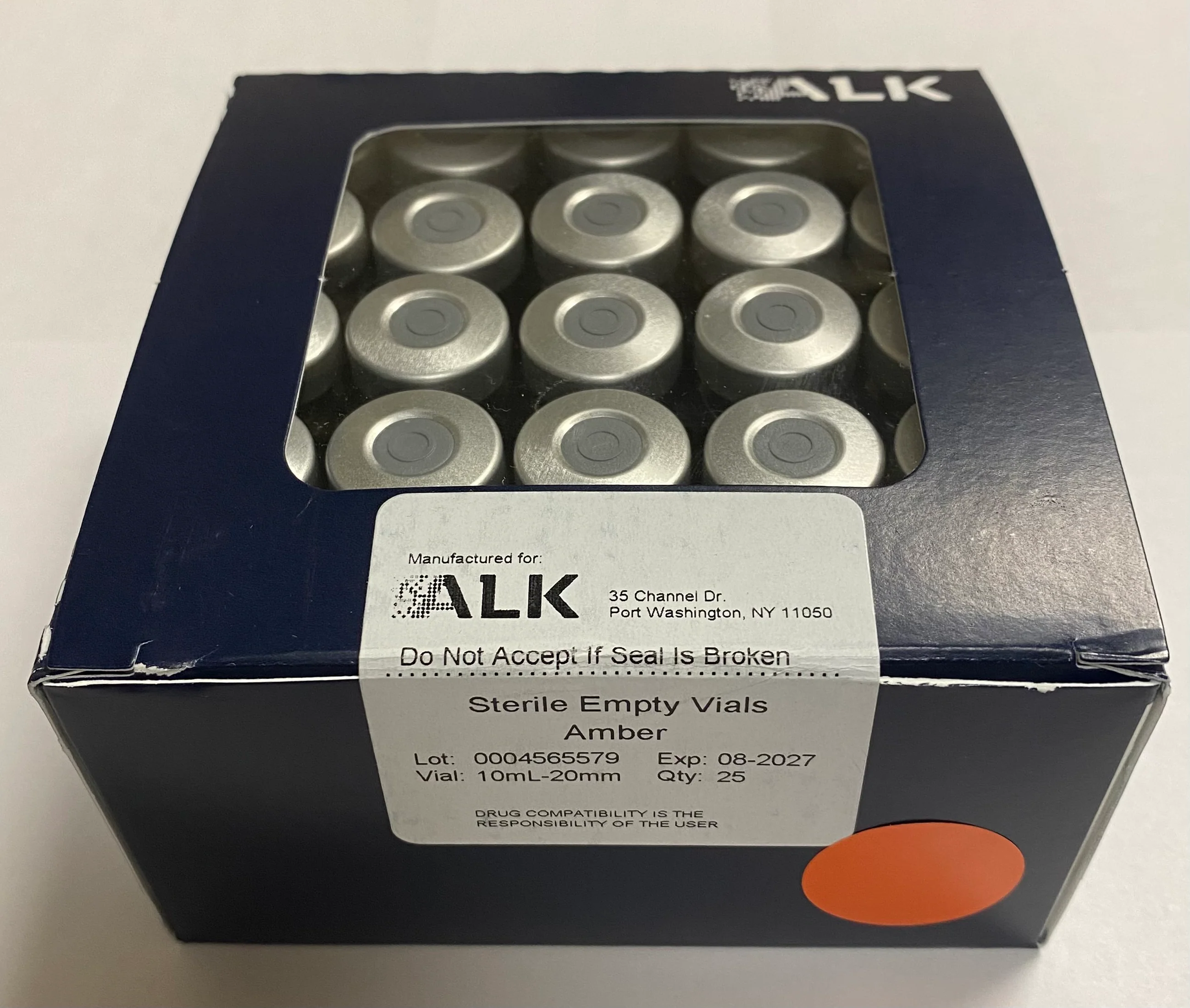 13mm & 20mm Sterile, Empty Amber Vials, ALK - Image 4
