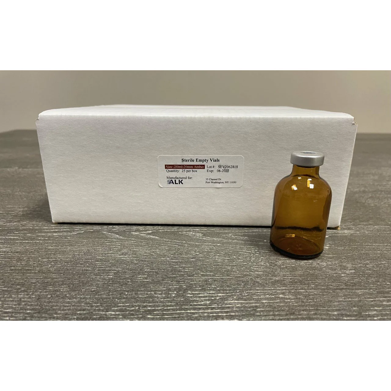 13mm & 20mm Sterile, Empty Amber Vials, ALK - Image 5