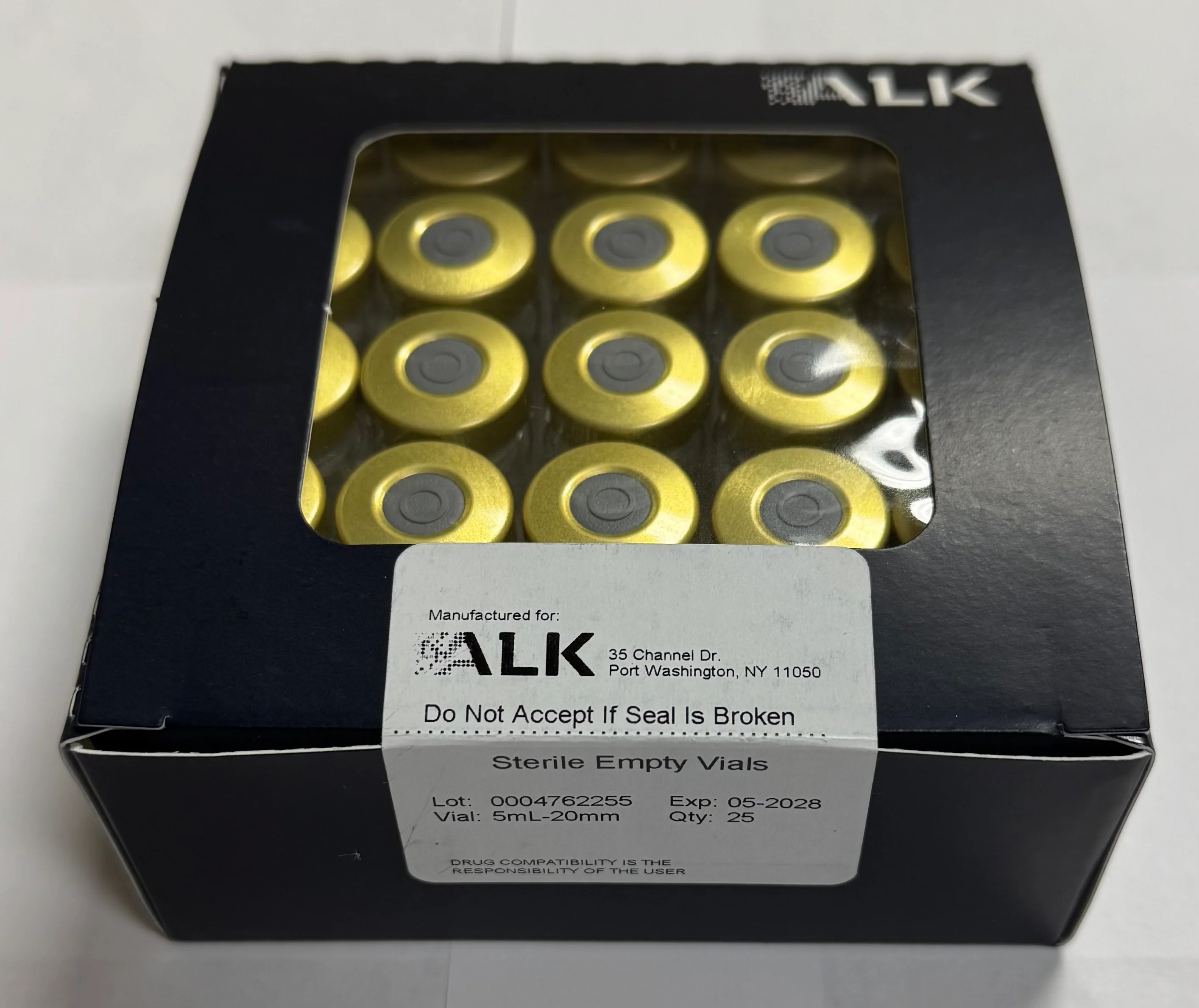 20mm, 5ml Sterile, Empty, Clear Glass Vials, ALK - Image 5