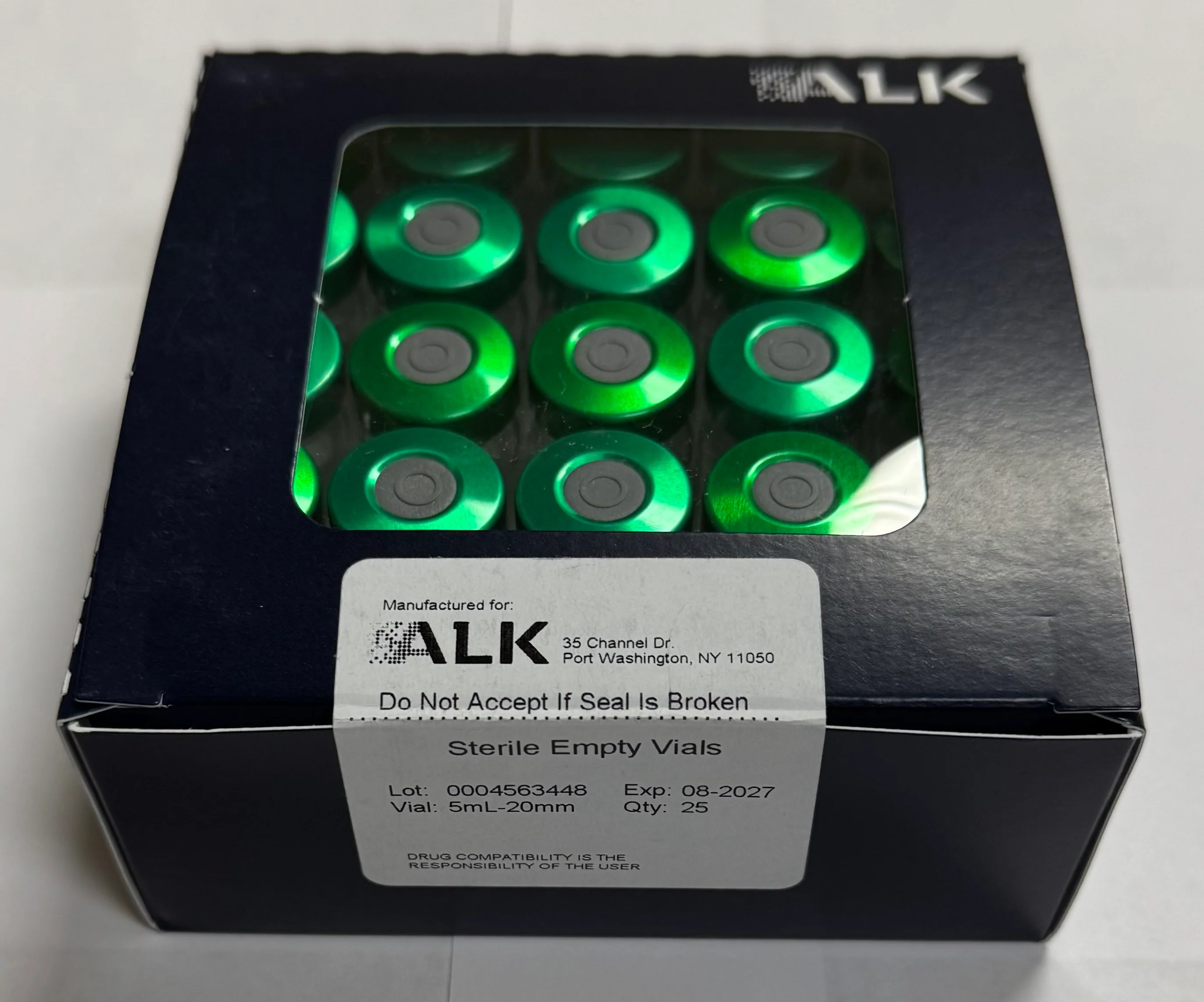 20mm, 5ml Sterile, Empty, Clear Glass Vials, ALK - Image 6