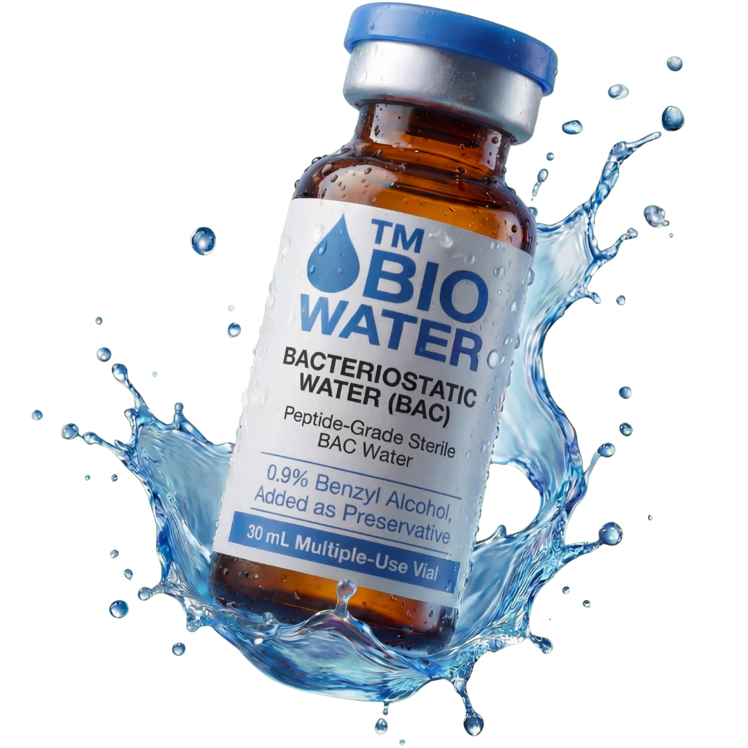 TM BioWater™ -  Bacteriostatic Water, 30mL amber glass vial, exp. date 9/28 - Image 3
