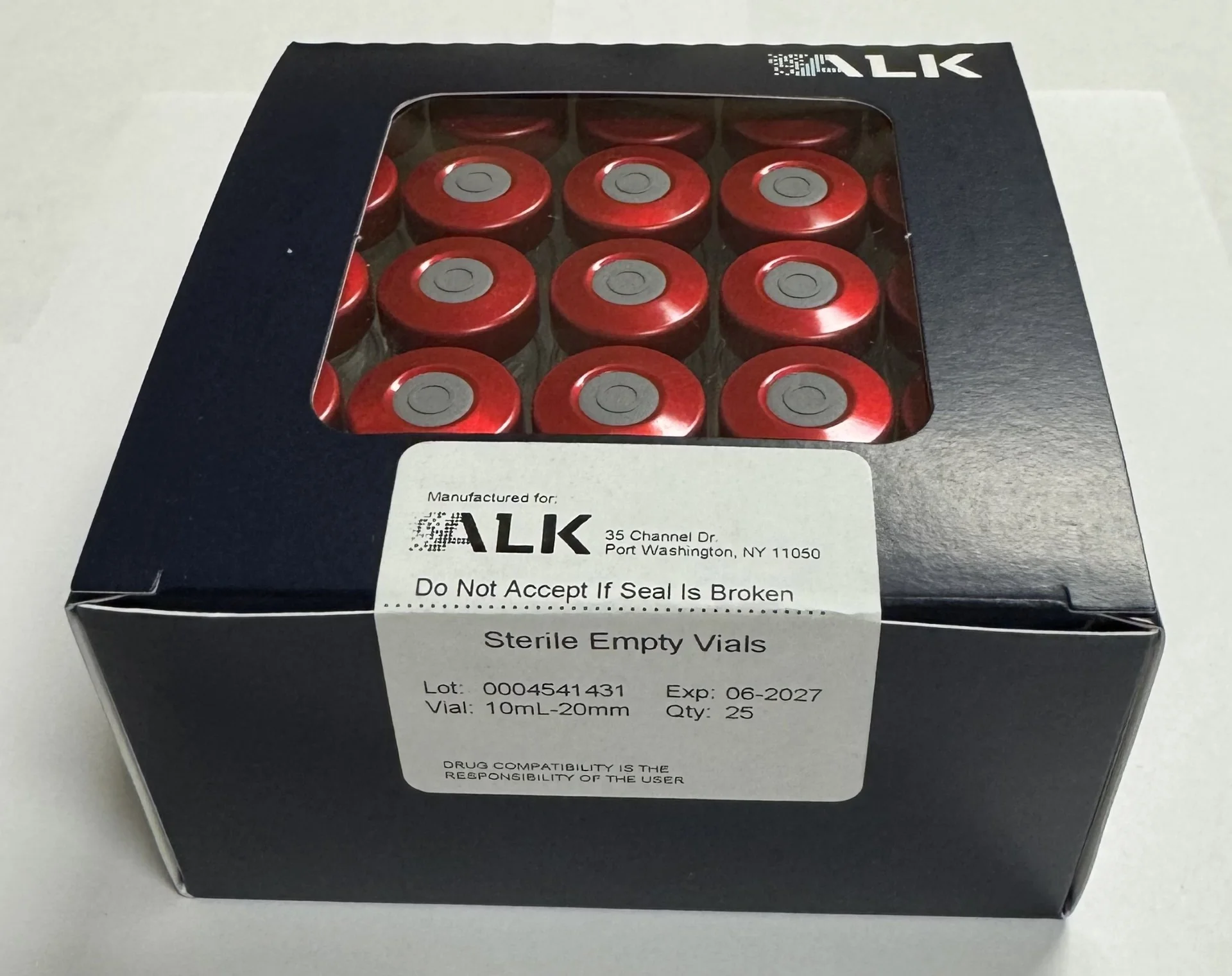 20mm, 10ml Sterile, Empty, Clear Glass Vials, ALK - Image 5