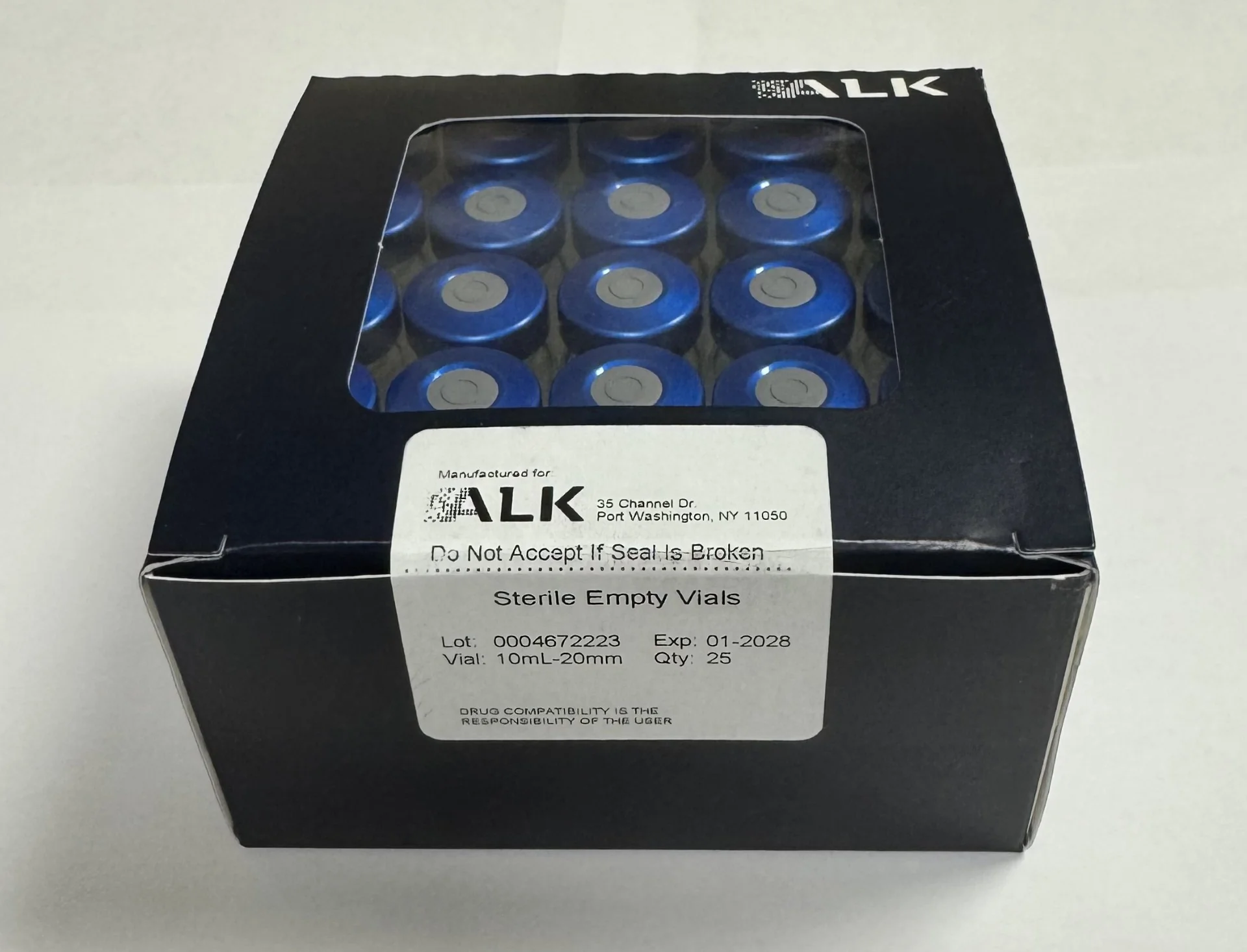 20mm, 10ml Sterile, Empty, Clear Glass Vials, ALK - Image 6